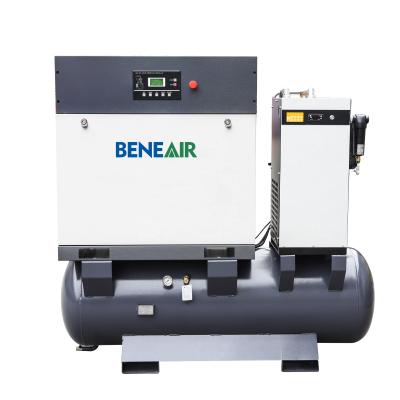 China 16 Bar Oil Lubricated Rotary Screw Air Compressor with Air Dryer Air Tank and Filters for Laser Cutting Machine (All-in-One) for sale