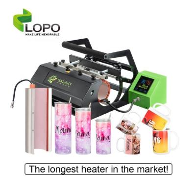 China Even Heater and Easy Operation Galaxy Press GS-205B PLUS 20oz Mug Tumbler Sublimation Printing Machine Heat Press with 15oz Heater and 30oz Heater for sale