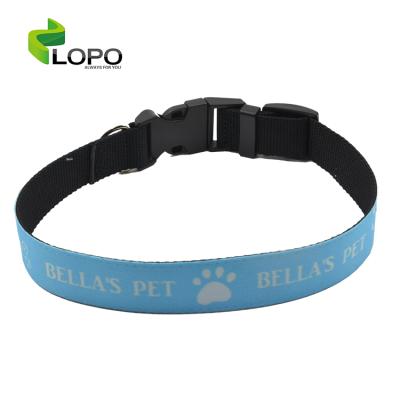 China Sublimation Viable Whole Blank Sale Adjustable Pet Collars Suit For Puppy Collares Para Perros for sale