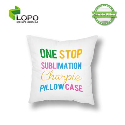 China Sustainable Sublimation Textile Lint Pillow Case for sale