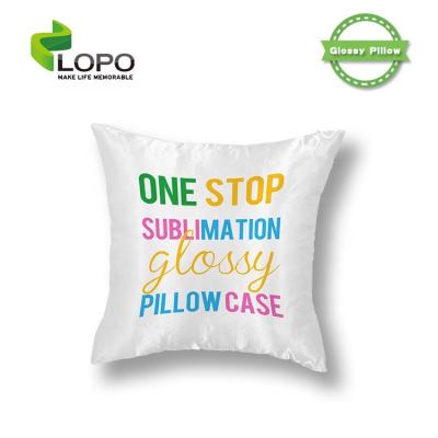 China Wholesale Custom Sublimation Textile Polyester Shiny Spot Pillow Case for sale