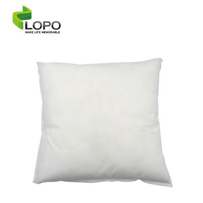 China Viable High Quality Sublimation Textile Sublimation Blanks Pillow White Knitted Plain Dyed Pillow Filling LOPO Home Hotel Ployster for sale