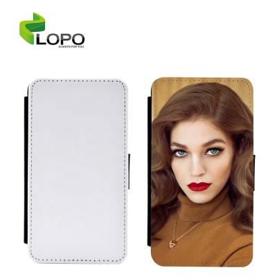 China High 2D Leather Flip Case For iPhone Sublimation Protective Cases for sale