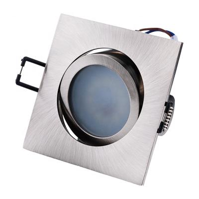 China Modern square aluminum downlight 75mm cut hole die-casting led lights for decoration recessed down light for sale