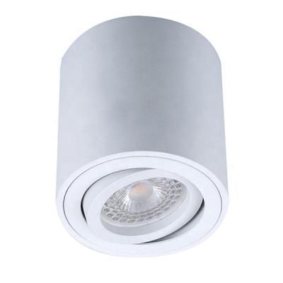 China Modern White Round Light Home Turnable Led Classic Ceiling Lamp Build On Gu10 Fixture Bathroom Ceiling Lamp for sale