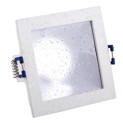 China Modern Square White Led Lights For Decoration Lighting Fixtures Waterproof Aluminum Shade Recessed Down Light for sale