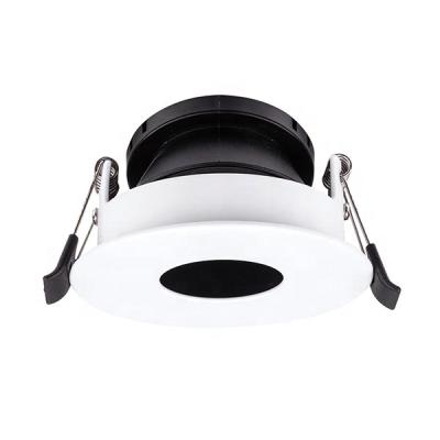 China Black And White Modern Led Turn Aluminum Round Hole Recessed Down Light Fixture for sale