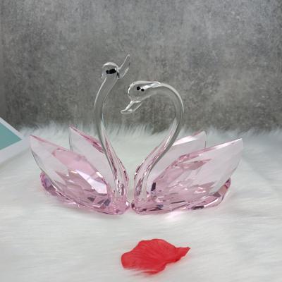 China China Crystal Swan Wedding Gifts Creative For Cabinets High-end Practical Home Decorations New Arrivals Wine Desktop Ornaments for sale