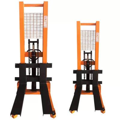 China Various Building Material Stores Promotional Goods Using Manual Hand Forklift Stacker for sale