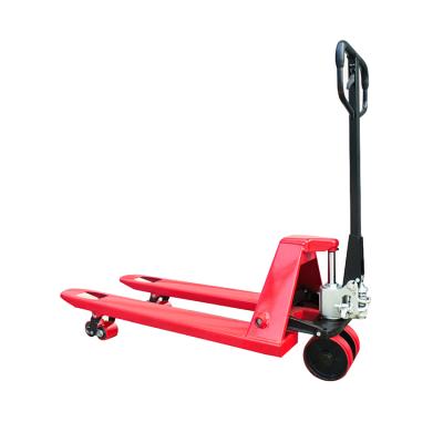 China Garment Shops Hand Pallet Jack Truck Manual Forklift 2000KG Large 685 Polyurethane Carriers for sale