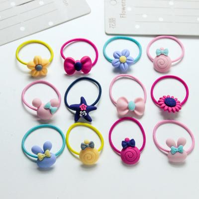 China High Flexibility Kids Hair Rope and Wholesale Hair Clips Set Girls Elastic Hair Ties Elastic Bands for sale