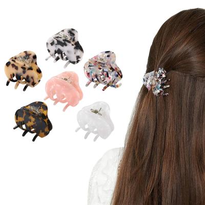 China Cute Fashion Girl Small Butterfly Plastic Scale Cellulose Acetate Cellulose Acetate Mini Hairpin Claw Clip Hair Claws for sale