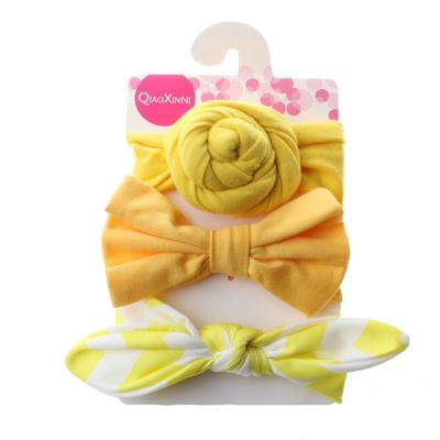 China Baby Assesories Baby Headband Set 3pcs Hairband Baby Headwrap Baby Hair Accessories Headbands for sale