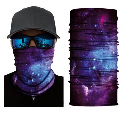 China Starry Sky Quick-Drying Series Printed Aurora Sunscreen Mask Sports Turban Multifunctional Headband for sale