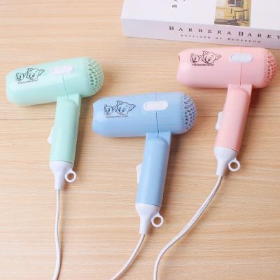 China Use Cartoon Folding Hair Dryer Wholesale Two-speed Mini Travel Portable Student Hair Dryer Foldable Hair Dryer for sale