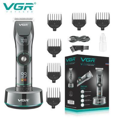 China Cordless Electric Hair Cutting Machine Rechargeable Hair Clipper Hotel VGR Waterproof Hair Trimmer for sale