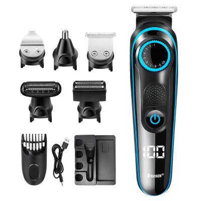 China Strong Power 5 In 1 Mens Grooming Rechargeable Trimmer All In One Multifunction Trimmer Kit for sale