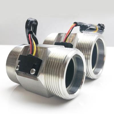 China 0.45*Q= l/min ESMYF-DN40 1.5 inch threads 5-200L\stainless steel Hall minimum flow sensor, turbine flow meter for sale