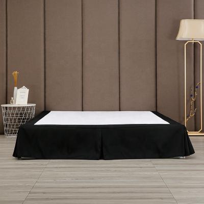 China Decorative Durable Hotel Bed Skirt Luxury Queen Size Or Customized Size Bed Skirt for sale