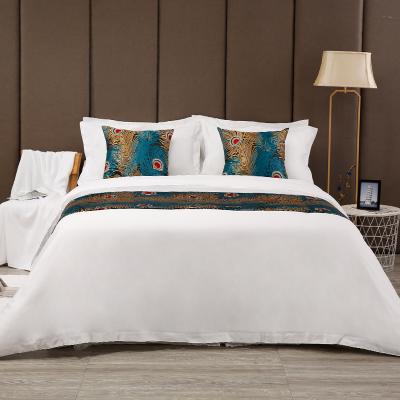 China High Quality Disposable Hot Style Bed Flag Bedding Sets Luxury Hotel Bed Runner for sale