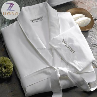 China 100% White Terry Cloth Bathrobes Cotton Men's Luxury Hotel Breathable Linen Cotton Bathrobe Spa Towel Bathrobe for sale