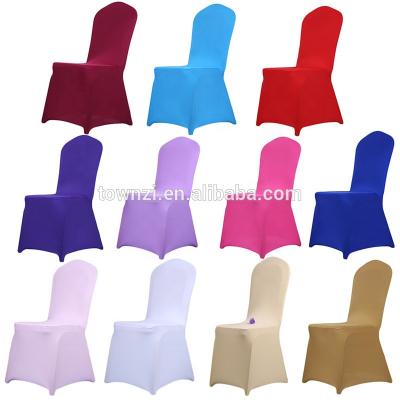 China Tonwzi Washable Polyester Spandex Party Chair Covers For Weddings Banquet Cheap Hotel Decoration Chair Cover for sale