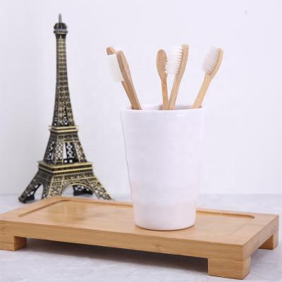 China Wholesale Townzi Personal Care Lovely Soft Bristle Brush Travel Kits Lovely Wooden Material Toothbrush For Hotel for sale