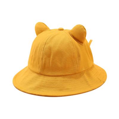 China 56cm Sun autumn cartoon hat fisherman's hat of the new student cat cute barred ears fishing hat for sale