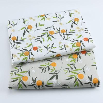 China Red White Fruit Sheet Cotton Twill Fabric Seam Making Bedding Shrink-Resistant Home December Handmade Fabric for sale