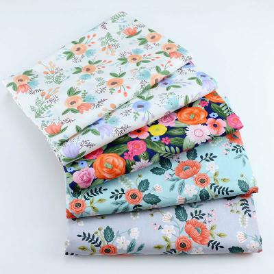 China Shrink-Resistant Flower Pastoral Cotton Twill Print Peony Fabric Making Bedding Dressing Fabric For Home Decoration for sale