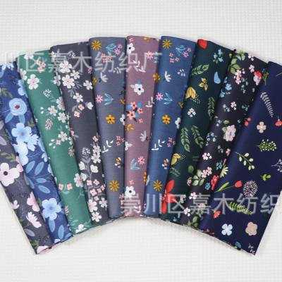 China Breathable Dark Floral Print And Dye Bedding Environmental Protection Fabric Infant Cotton Twill Fabric for sale