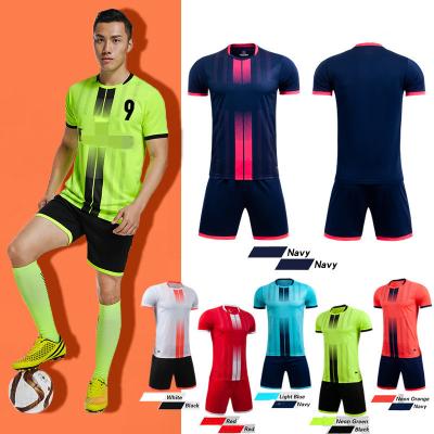 China Sets Custom Sets Adult Customized Football Kit Set Soccer Uniforms Jersey Wear Full Camisa De Time Football Kits For Men for sale