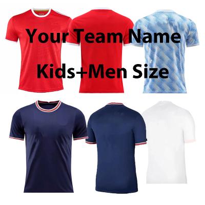 China Sets Custom Logo Sublimated Team Training Kits Shorts Shirt Uniforms Full Set Soccer Jerseys Soccer Wear For Men for sale