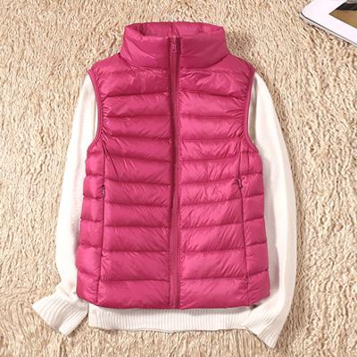 China New Arrival Breathable Winter Outdoor Sleeveless Vest Down Vest Ladies Duck Down Puffer Jacket Ultralight for sale