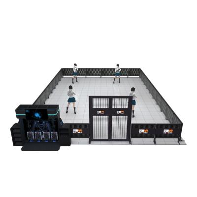 China Large Mall Space Large Vr 4 Person Virtual Reality Multiplayer Battle Family Vr 9D Shooting Vr Game Machine for sale