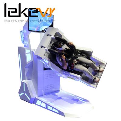 China Fiberglass Shell LEKE 9D VR 360 Degree Rotating Immersive Virtual Reality Chair VR Motion Simulator for sale