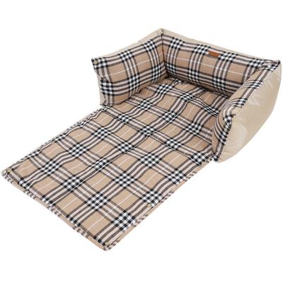 China Pet Dog Cat Removable British Design Style Warm Blanket Pet Bed Dismountable And Washable for sale