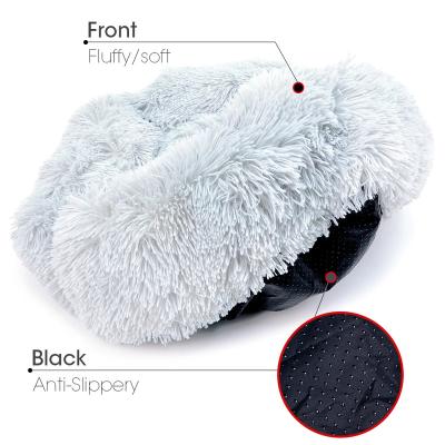 China Breathable Dog Bedding Thickened Square Plush Fluffy Luxury Dog Beds for sale