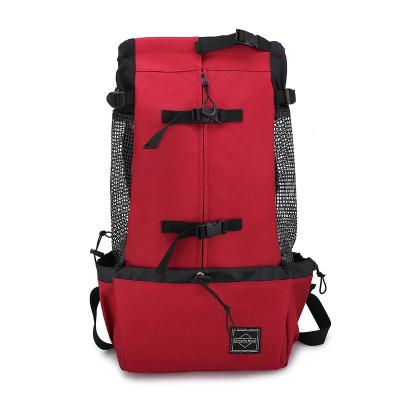 China Viable Portable Pet Travel Backpack Outing Large Breathable Pet Bag Travel Bag for sale