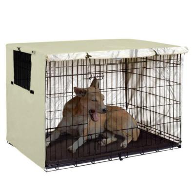 China Dustproof Windproof Rain Cloth Pet Cages Multicolor Oxford Cloth Dog Crate Cover for sale