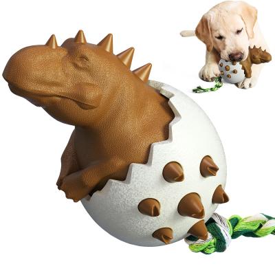 China Viable Clean Egg Molar Stick Dinosaur Tooth Toy Dog Interactive Chew Dog Toys for sale