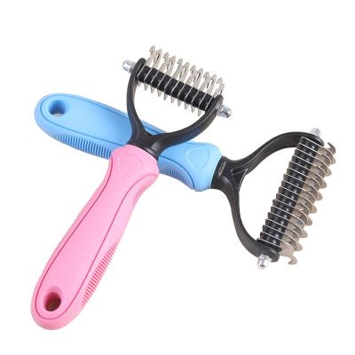 China Sustainable Pet Cat Grooming Automatic Self-cleaning Cat Brush Massage Comb Cat Cleaning Brush for sale