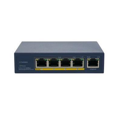 China POE 4 Port Fast PoE Switches Unmanaged Power Over Ethernet Network Switch Smart Hub for sale