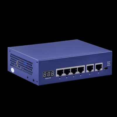 China POE 250m Extend Support 65W Metal Enterprise 6 Port Quick PoE Switch Petty Case for sale