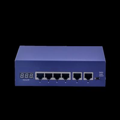 China Hot Sales 65W 6 Port Metal Case 10/100Mbps PoE Switch Home Use From Amazon POE for sale