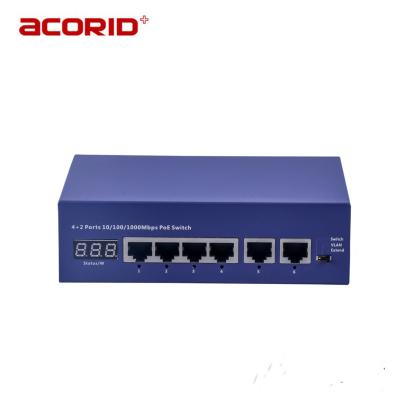 China High Quality POE Network Switch 4 Port PoE Ethernet 10/100 For Hikvision Dahua CCTV IP Cameras for sale