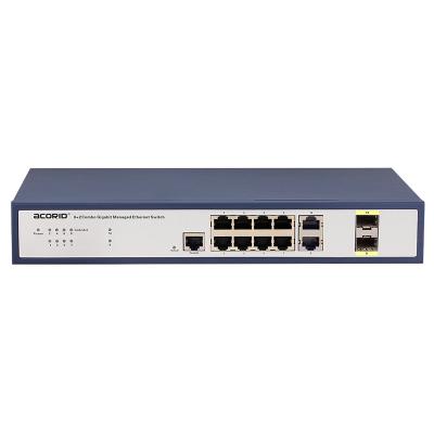 China LACP 3 Years Warranty L2 8 Port Gigabit Managed Switch for sale