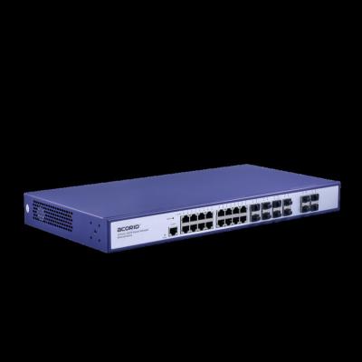 China LACP Full Price Gigabit Fiber Optic Uplink 28 L2 Controlled Network Port Ethernet Switch for sale