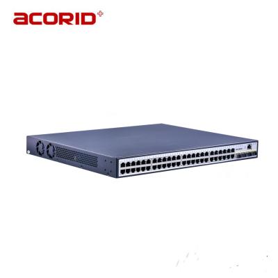 China Hot Sales LACP 52 Gigabit Uplink Port Aggregation Port Layer 3 Ethernet Fiber Controlled Switch For IP Camera for sale