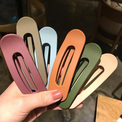 China Matte Net Red Hairpin Hair Accessories Korea Hair Accessories Hairpins Hair Accessories Hair Clip Liu Haibian Clip Platypus Clip Paint Color CIA Morandi Hairpin daughter for sale